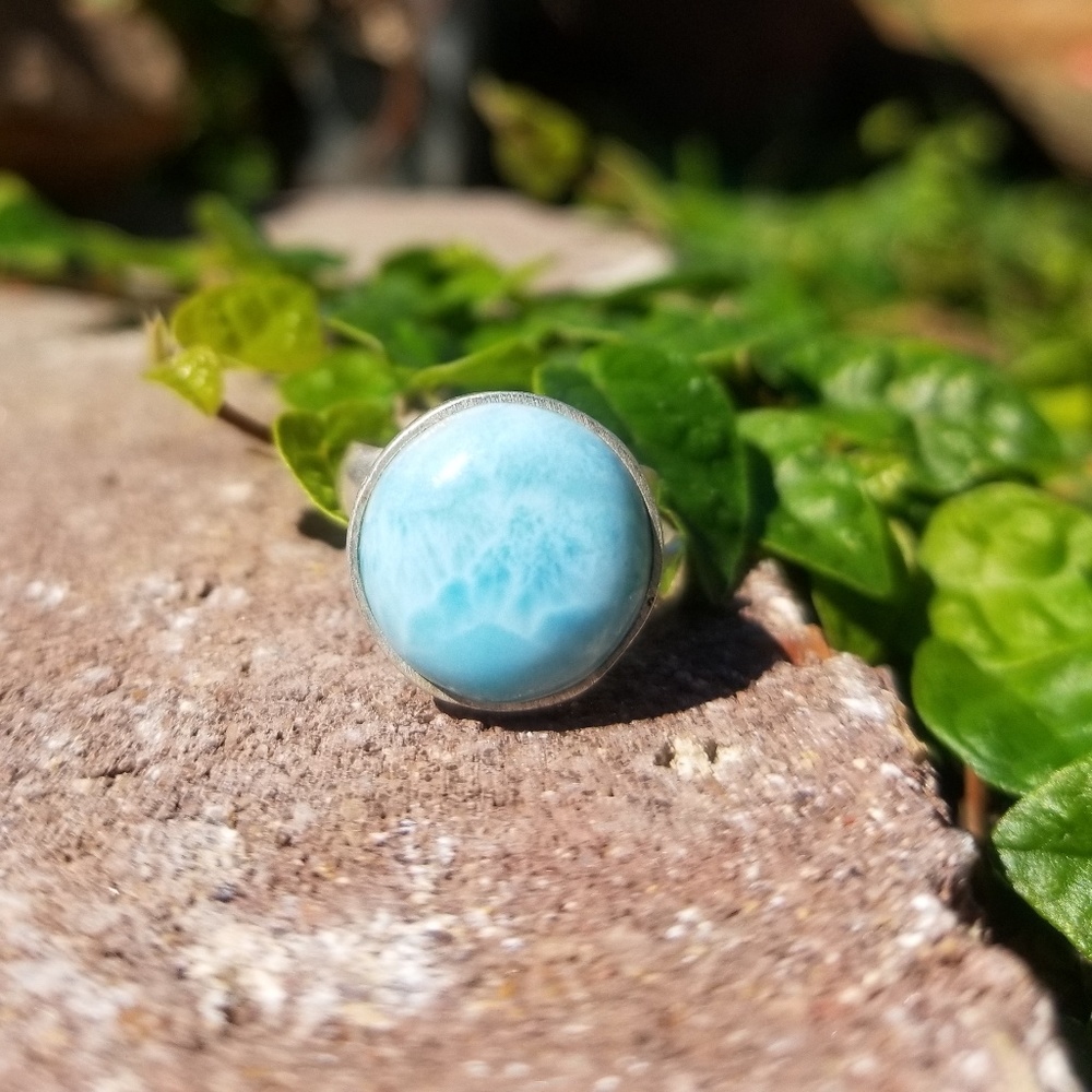 Larimar Adjustable Ring